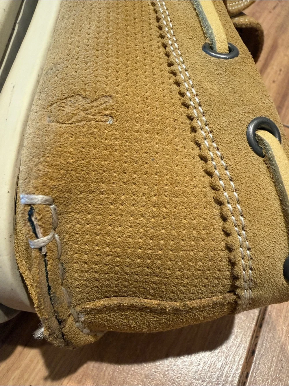 John Varvatos USA Suede Boat Shoes Men’s 9M Tan Leather Slip-On Loafers
